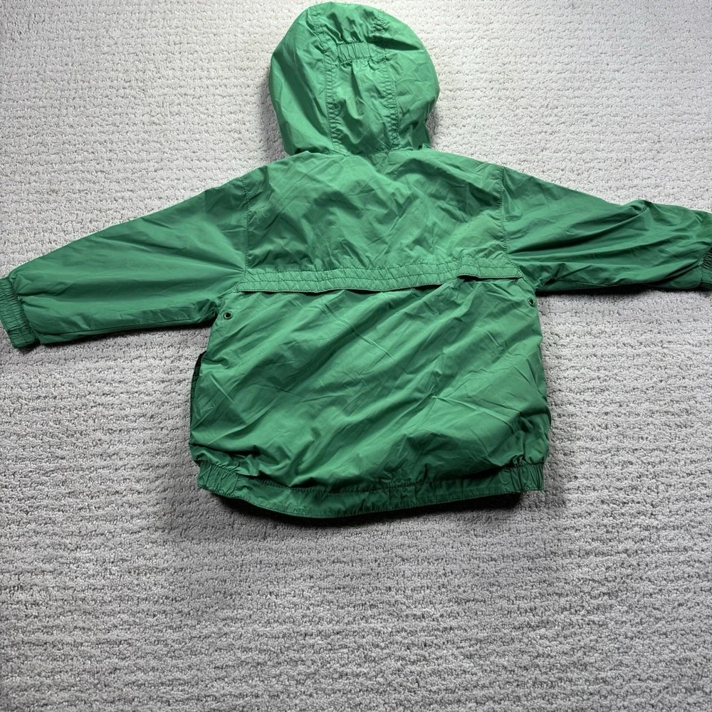 Baby Gap Green wind buster jersey lined hooded jacket‎ 2 Years